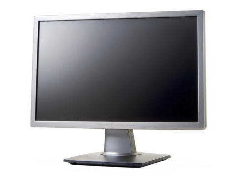 Computer monitor isolated on transparent background