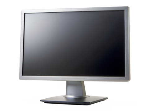 Computer monitor isolated on transparent background
