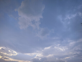 Soft Evening Sky with Gentle Clouds