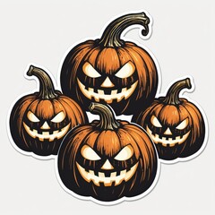 Spooky Jack-o'-Lanterns for Halloween