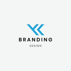 Branding identity letter "YC" creative logo design