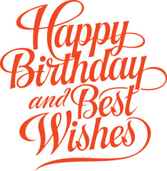 Typography Based Happy Birthday Tee