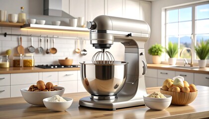 Stand Mixer in Modern Kitchen.