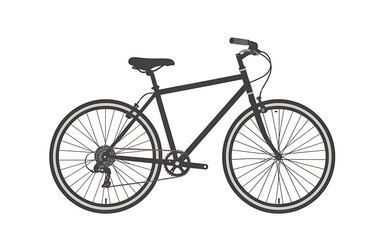Fototapeta premium Bicycle isolated on white background