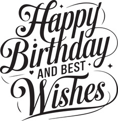 Festive Birthday Typography Shirt Artwork