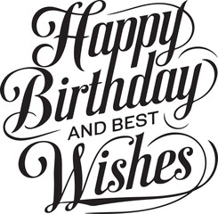 Happy Birthday Lettering T-Shirt Design