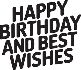 Happy Birthday Typography T-Shirt Design