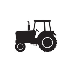 Tractor icon isolated on white background.