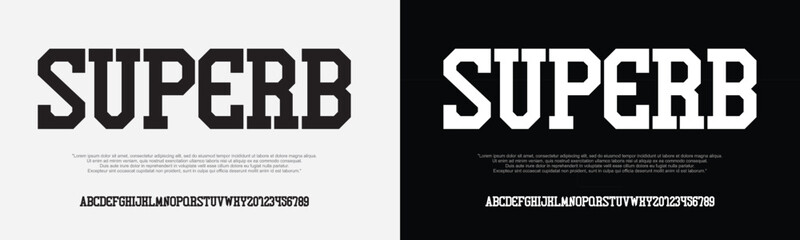 Abstract college classic font. Vintage sports font in American style for T-shirt designs for football, baseball, and basketball teams. College, school and varsity style font, tackle twill. Vector
