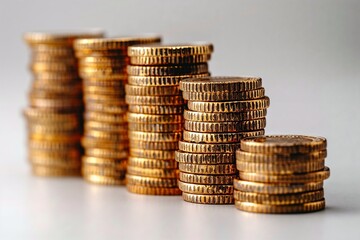 A golden pile of coins representing financial growth and success in business