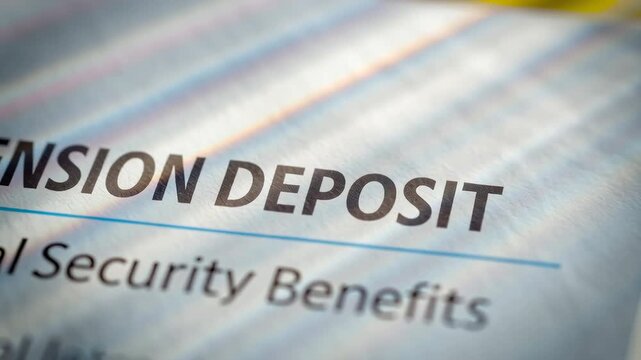 Pension Deposit Insights Understanding Social Security Benefits for Seniors to Ensure Financial Stability in Retirement Years