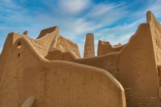 Fototapeta Al Diriyah old capital . Riyadh Saudi Arabia - Diriyah ruins - Saudi culture. National day