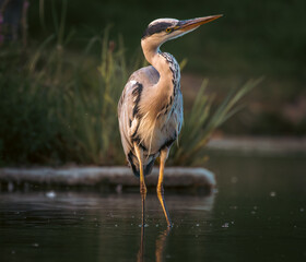 great blue heron ardea cinerea