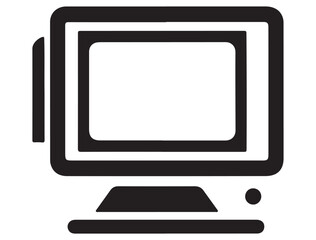 RETRO COMPUTER SILHOUETTE