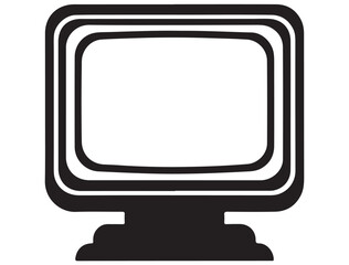 RETRO COMPUTER SILHOUETTE