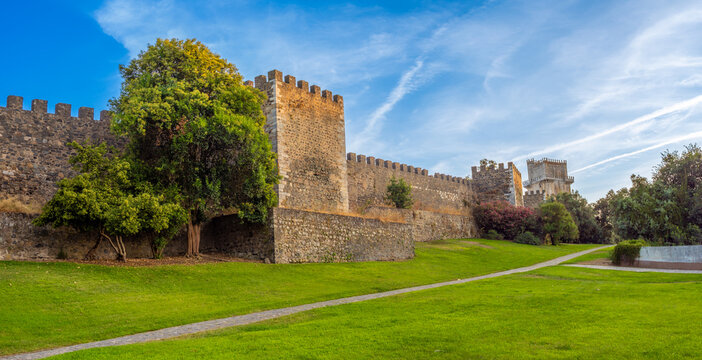The historic ruins of the old city walls of Beja, Alentejo, Portugal