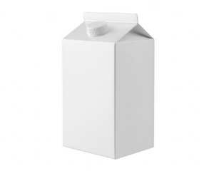 White milk carton box, png, transparent