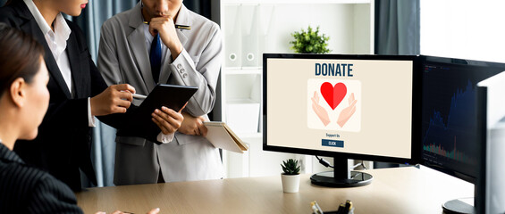 Online donation platform offer brisk money sending system for people to transfer on the internet
