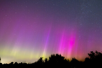 Polarlichter &uuml;ber Hamburg 2024