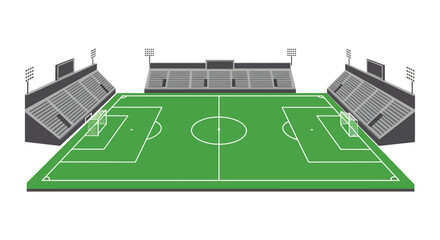 Soccer Stadium Vector Illustration © nhpvect02