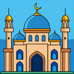 A beautiful mosque, a symbol of faith and peace.
