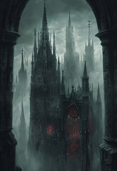 Velvet Shadows of the Gothic Cathedral