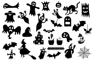 Fototapeta premium halloween icon set transparent