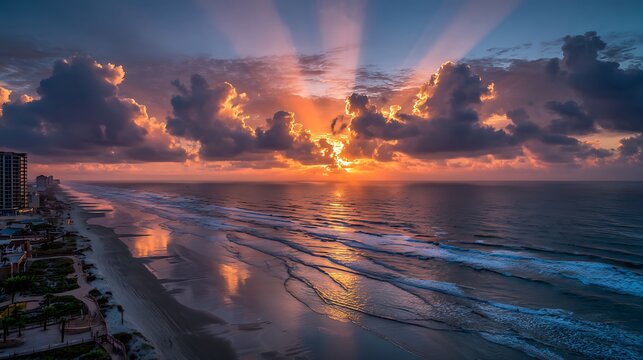 Stunning sunrise over south padre island texas - high definition wallpaper for your desktop beach wallpaper summer wallpaper beach background tropical nature.