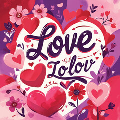 A vibrant and cheerful design for lovers