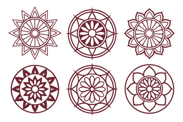 Intricate Floral Designs A Collection of Ornamental Mandalas for Artistic Expression