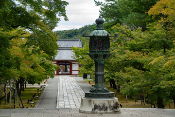 Ninnaji temple and lantern, Kyoto, Japan