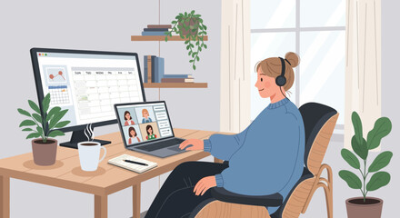 Remote collaboration and personal workspace during pandemic outbreak restrictions