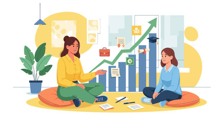 Financial strategy session for educational advancement and career growth planning