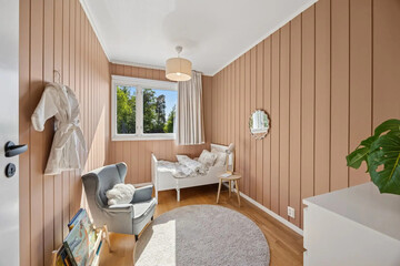 Modern luxury apartment interior in minimal scandinavian style, 3d rendering