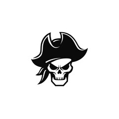 Pirate Skull Logo Bold and Edgy Design for Adventure and Rebellion