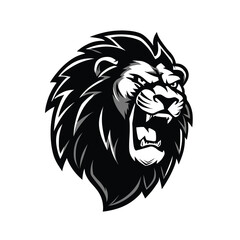 Roaring Lion Head A Powerful Vector Illustration