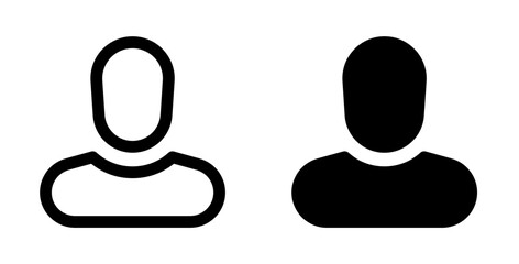 User avatar or person icon. Profile picture, portrait symbol. User profile sign. Default social media image profile picture