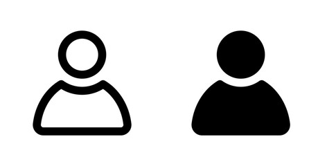 User avatar or person icon. Profile picture, portrait symbol. User profile sign. Default social media image profile picture