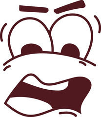 Shocked | Expression Doodle Design - 02 | EPS