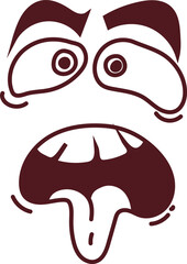 Disgusted | Expression Doodle Design - 20 | EPS