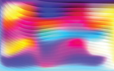 Obraz premium vibrant pastel holographic gradient with smooth glass ribbed curves, soft luminous tones for artistic, decorative, and digital creative modern design works