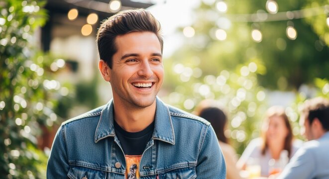 An attractive confident person radiating authenticity and selfassurance in a casual social setting capturing the allure of genuine personality as a universally appealing trait.
