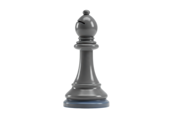 Isolated Chess Bishop Piece for Strategic Game Play