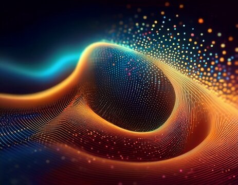 particle technology art close up