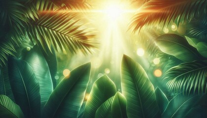 Dreamy Tropical Leaves