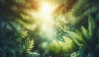 Dreamy Tropical Leaves