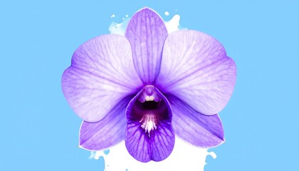 Obraz premium Purple Orchid Splash Background.