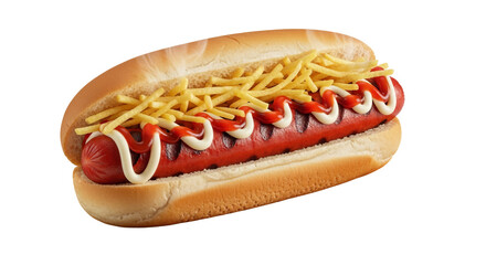 Hot dog with all the trimmings