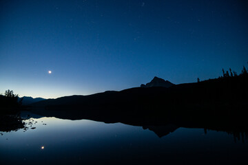 Night time in the Canadian Rockies