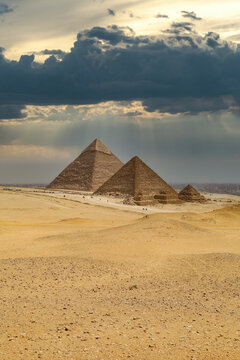 Egyptian pyramids in Giza a wonder of the world